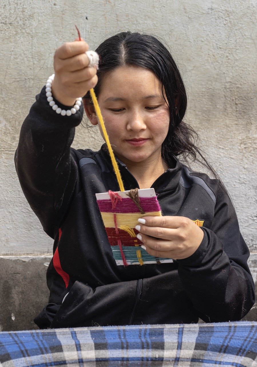 Creative Matters conducts an art workshop with the weavers in Kathmandu, Nepal, on March 12, 2025.